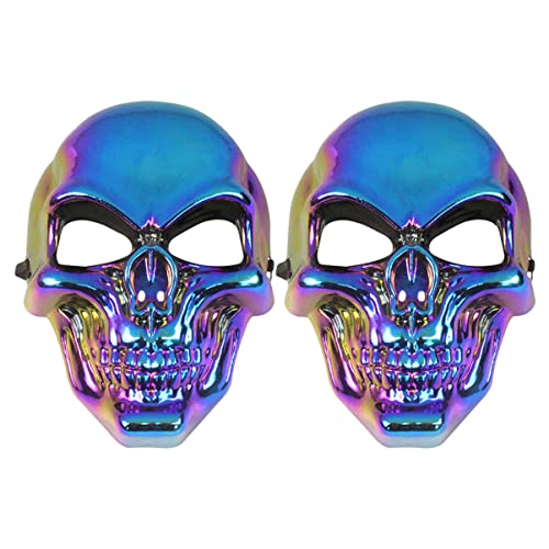 ifundom 2St Schädelmaske halloween masken halloweenmaske Festivalmaske Kindergesichtsmaske Halloween-Kostüme für Tanzparty-Totenkopfmaske kreative Cosplay-Totenkopfmaske pp Colorful ifundom 2St Schädelmaske halloween masken halloweenmaske Festivalmaske Kindergesichtsmaske Halloween-Kostüme für Tanzparty-Totenkopfmaske kreative Cosplay-Totenkopfmaske pp Colorful von ifundom