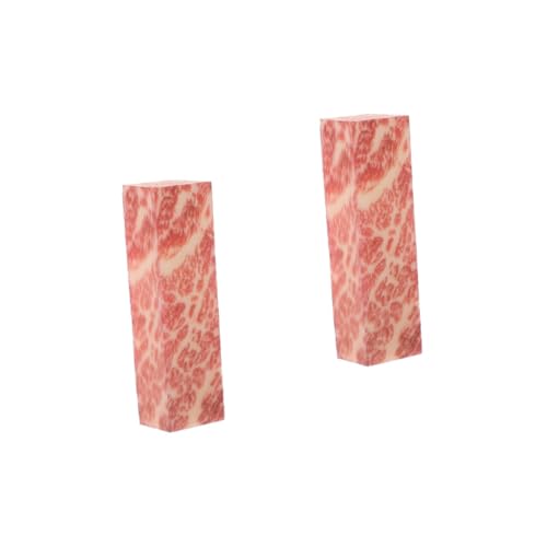 ifundom 2St Simulationsrindfleischmodell Lebensmittelattrappe frisches Rindfleisch, künstliches Schweinefleisch gekochtes Fleisch-Modell dekoratives Kunstfleisch Fotografie Fleischmodell von ifundom