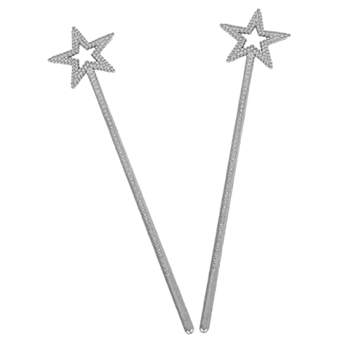 ifundom 2St Zauberstab Fairy Wand Kinderkleider maerche Toy Prinzessinnen Zauberstäbe für Mädchen Lichter für die Raumdekoration Zauberstäbe der Engelsfee silberner Sternenstab Harz Silver ifundom 2St Zauberstab Fairy Wand Kinderkleider maerche Toy Prinzessinnen Zauberstäbe für Mädchen Lichter für die Raumdekoration Zauberstäbe der Engelsfee silberner Sternenstab Harz Silver von ifundom