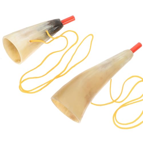 ifundom 2St horn musikinstrumente musical instruments kinderinstrumente Spielzeugtrompete für Bootshörner Tragbare Hupe für den Außenbereich Ochsenhorn-Requisite Abs von ifundom
