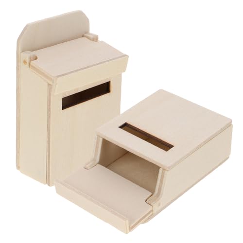 ifundom 2Stücke Briefkasten aus DIY Möbeldeko für Mini Häuser Kleine Postfächer zur Gestaltung von Puppenhaus Szenen Langlebig und Detailreich für Kreative ifundom 2Stücke Briefkasten aus DIY Möbeldeko für Mini Häuser Kleine Postfächer zur Gestaltung von Puppenhaus Szenen Langlebig und Detailreich für Kreative von ifundom