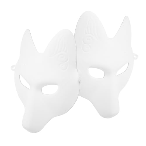 ifundom 2Stücke DIY Tiermaske für Erwachsene Unbemalte Halloween Tiermasken aus PU für Kreative Kostümgestaltung und Partydekoration ifundom 2Stücke DIY Tiermaske für Erwachsene Unbemalte Halloween Tiermasken aus PU für Kreative Kostümgestaltung und Partydekoration von ifundom