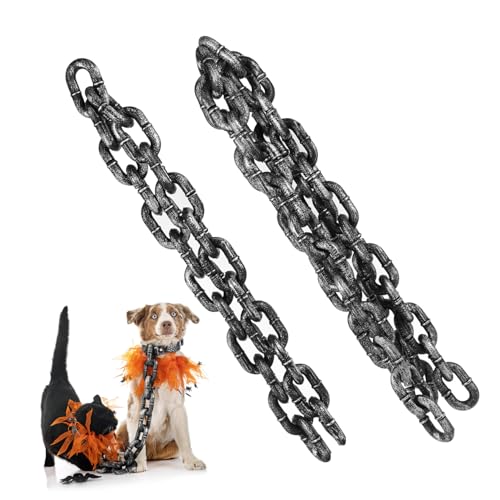 ifundom 2stücke Halloween Simulation Ketten Requisiten Realistische Plastikkette Für Gefangenen-kostüme Und Party-Dekoration Für Fotorequisiten von ifundom