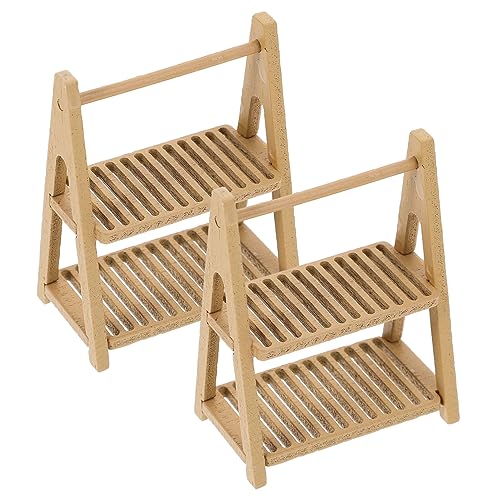 ifundom 2Stücke Holzregal Für Puppenhaus Dekoratives Brotregal Für Mikrolandschaften Und Miniaturen Für Kreative Bastelprojekte Und Puppenmöbel Zubehör ifundom 2Stücke Holzregal Für Puppenhaus Dekoratives Brotregal Für Mikrolandschaften Und Miniaturen Für Kreative Bastelprojekte Und Puppenmöbel Zubehör von ifundom