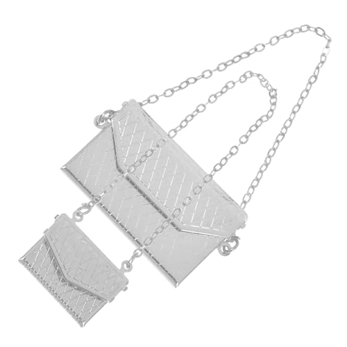 ifundom 2Stücke Schultertasche Puppenhaus Dekoration Zubehör Mini Modell für Mini Szenen Langlebig für Puppenhausaccessoires von ifundom