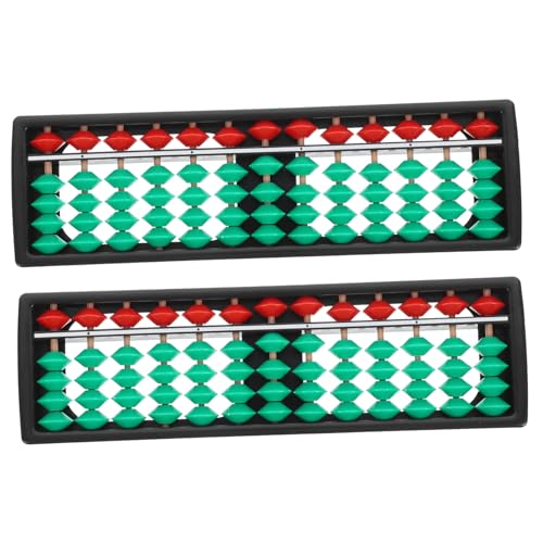 ifundom 2stücke Retro Kunststoff Abacus Lernspielzeug Für Junge Mädchen Pädagogisches Rechenhilfsmittel Für Mathematik Und Sicher Für Schule Und Zuhause von ifundom