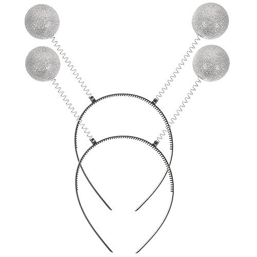 ifundom 2er Set Glitzer Ball Haarschmuck Kugel Kopfbedeckung Für Halloween Kostümparty Leicht Und Tragbar Lustige Kopfbopper Für Und Erwachsene ifundom 2er Set Glitzer Ball Haarschmuck Kugel Kopfbedeckung Für Halloween Kostümparty Leicht Und Tragbar Lustige Kopfbopper Für Und Erwachsene von ifundom