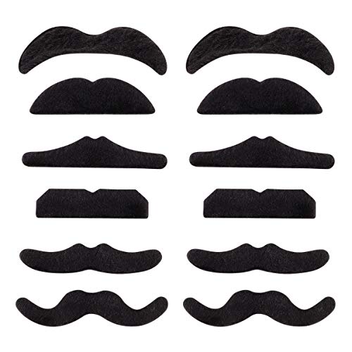 ifundom Halloween Bart Set 2tlg Selbstklebend Fake Bart für Männer Party Kostüme Gruselige Requisiten Maskerade Zubehör von ifundom