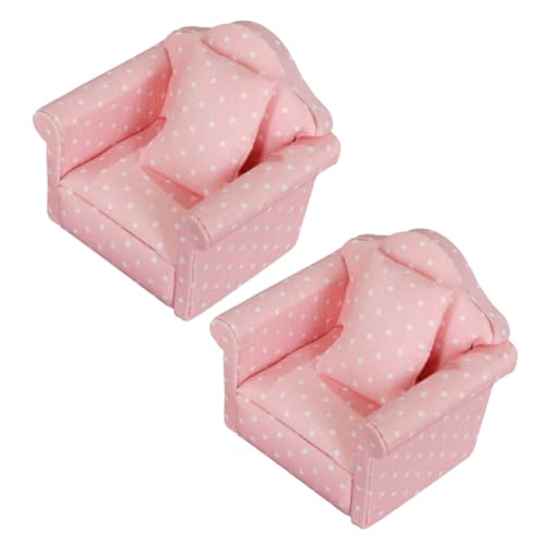 ifundom 2 Sets Miniatur-puppencouch Mini-Sofa-Kissen Modell Puppenhausmöbel-Spielzeug Im Maßstab 112 Für Jungen Und Mädchen Zum Spielen Und Fantasievollen Lernen von ifundom