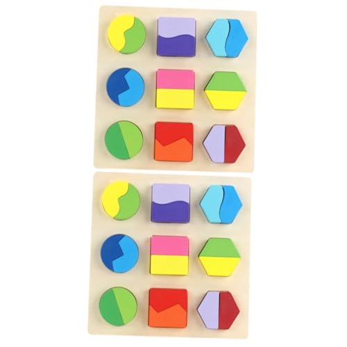 ifundom 2st Bausteine Spielzeug Rätsel Puzzle Lehrmittel Kind Bambus von ifundom