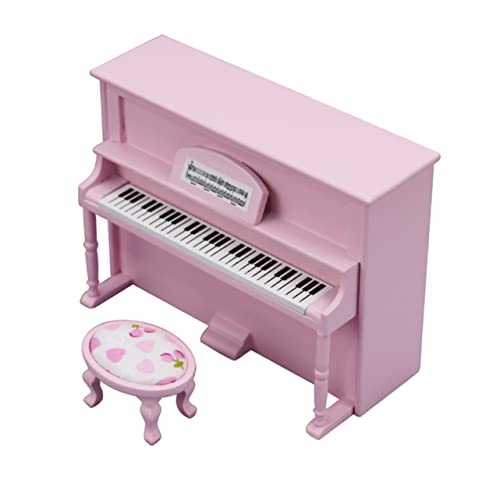 ifundom 2st Mikroszenenverzierungen Miniatur-klavierornament Kleines Klaviermodell Modell Kleiner Klavierhocker Miniatur-klavierhocker Miniatur-klavierdekor Mikropiano-Modell Holz Rosa ifundom 2st Mikroszenenverzierungen Miniatur-klavierornament Kleines Klaviermodell Modell Kleiner Klavierhocker Miniatur-klavierhocker Miniatur-klavierdekor Mikropiano-Modell Holz Rosa von ifundom