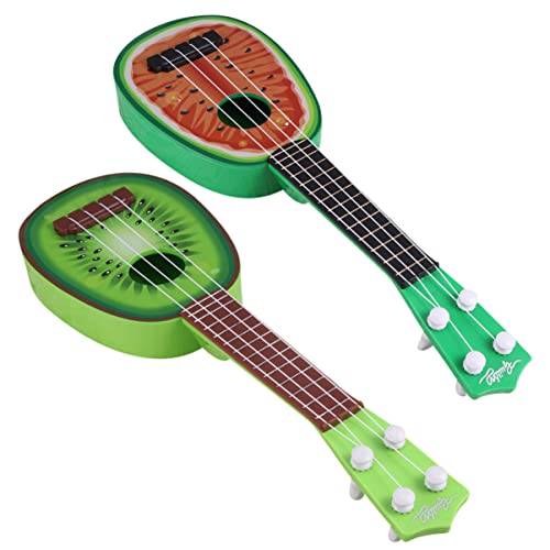 ifundom Exquisite Mini-Ukulele in Fruchtform Kinder-Ukulele Kunststoffinstrument Musikpädagogik Spielzeug Heimdekoration von ifundom
