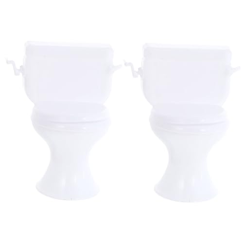 ifundom 2st Puppenhaus-Toilette Mini Töpfchen Puppenhausmöbel Lustige Toilettengeschenke Für Simulierte Puppentoilette Plastik Weiß ifundom 2st Puppenhaus-Toilette Mini Töpfchen Puppenhausmöbel Lustige Toilettengeschenke Für Simulierte Puppentoilette Plastik Weiß von ifundom