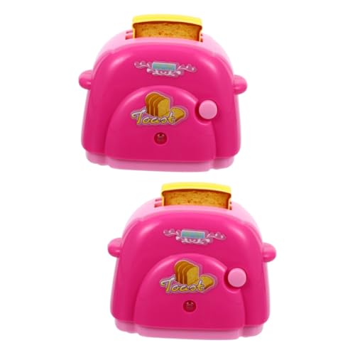2St Simulationsspielzeug Küchengeräte Spielen Simulation Toaster Spielzeug Mädchenspielzeug Kinderspielzeug Mädchen Spielzeug Modelle Kinder Spielen Hausspielzeug Waschmaschine von ifundom