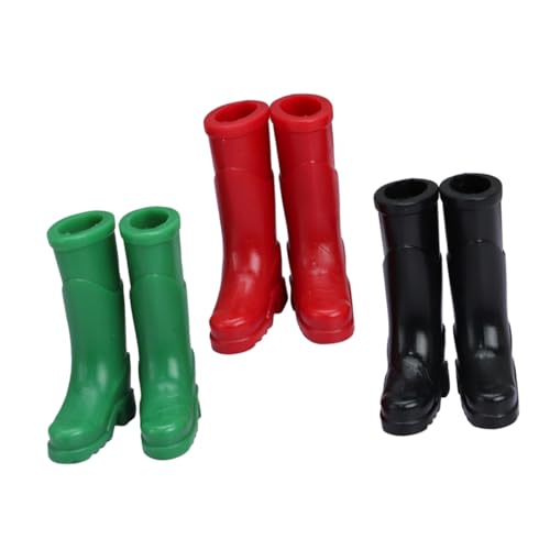 ifundom 3 Paare Puppe Mini Regenstiefel wohnaccessoires House Decoration playmobilhaus Modellbau ziernieten Mini-Hausschuhe-Dekore dekoratives Stiefelmodell Miniaturschmuck Plastik ifundom 3 Paare Puppe Mini Regenstiefel wohnaccessoires House Decoration playmobilhaus Modellbau ziernieten Mini-Hausschuhe-Dekore dekoratives Stiefelmodell Miniaturschmuck Plastik von ifundom