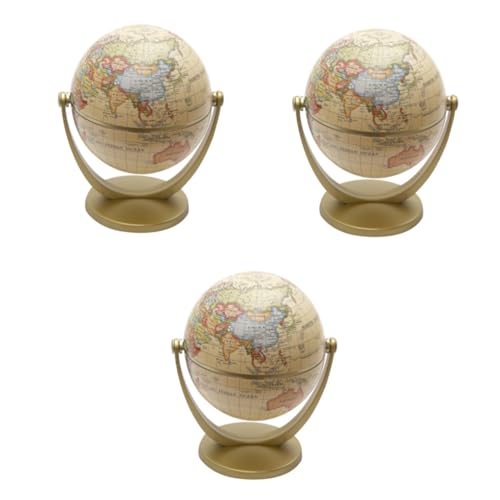 ifundom 3 STK -Ornament bürodeko büro Dekoration platzsparende Vintage- Hausdekorationen geografischer Desktop- -Schmuck fein Ornamente Geschenk schmücken Plastik von ifundom