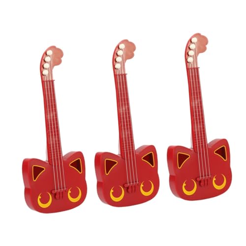 ifundom 3 STK Simulations-Ukulele Mini-Ukulele Kinder-Ukulele-Spielzeug interaktives Spielzeug kinderinstrumente Spielzeuge Gitarre Ukulele-Spielzeug für Kinder lustiges Ukulele Spielzeug von ifundom