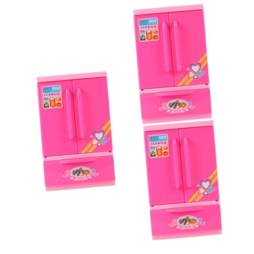 ifundom 3 STK Simulierter Mini+ Mini- Spielzeug Für Zu Hause Geräte Vortäuschen Mini-haushaltsgerät Cosplay Haushaltsgeräte Kind Rosa Plastik von ifundom