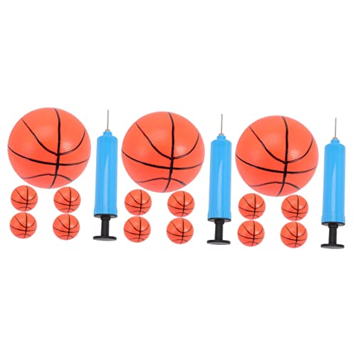 ifundom 3 Sätze Aufblasbarer Basketball Kinderspielzeug Sportbälle Basketballmannschaftsgeschenke Stressball Ornament Hüpfbälle Masse Basketball-Partygeschenke drinnen PVC von ifundom
