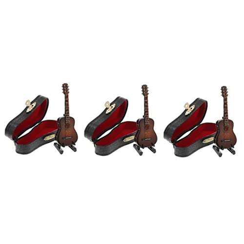 ifundom 3 Sätze Gitarrenmodell Spielzeuge Musik dekor Klassische Gitarre Classical Guitar Modelle Musikinstrumente Miniatur-Gitarren-Dekor Gitarrenspielzeug für Kinder Violine schmücken von ifundom