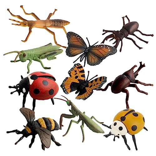 ifundom 3 Sätze Kognitives Modell Von Insekten Spielzeug Plastikkäfer Kleines Tiermodell Lebensechtes Insektenmodell Gefälschte Fehler Sandtisch-insektenstütze Künstlich Kind PVC Anzeige von ifundom