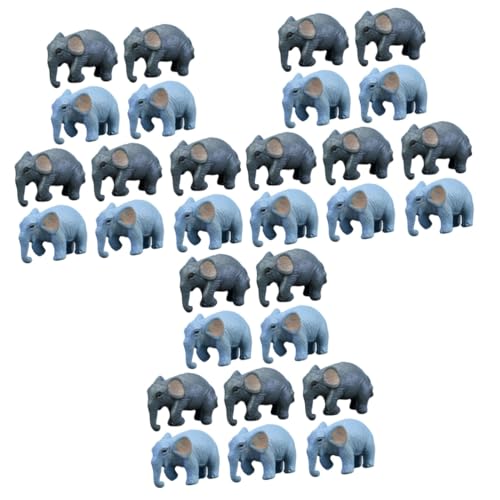 ifundom 3 Sätze Mini Figuren Deko Tierornamente Für Mikrolandschaft Kuchen Topper Und Heimdekoration Realistische Miniatur Verschiedenen Farben 10 Stück * 3 von ifundom