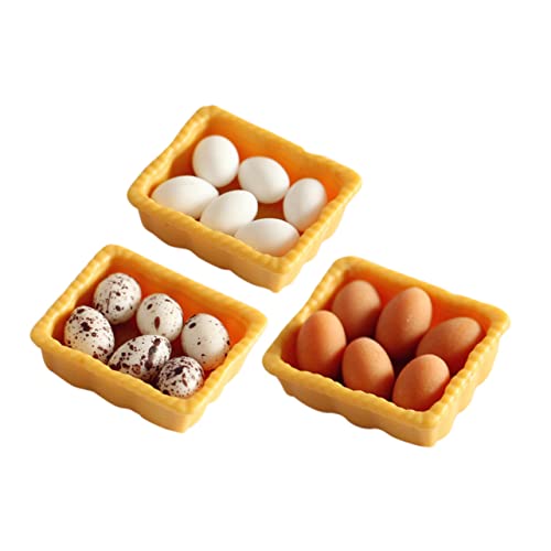ifundom 3 Sätze Mini- -eierverzierungen Box Egg-Sets Zum Spielen Von Hausschmuck von ifundom