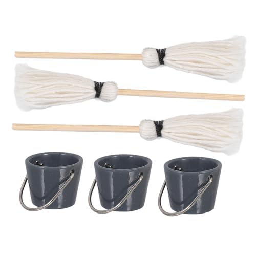 ifundom 3er Set Miniatur Mopp Eimer Set Für Puppenhaus Mini Mopp Und Wassereimer Für Mini ifundom 3er Set Miniatur Mopp Eimer Set Für Puppenhaus Mini Mopp Und Wassereimer Für Mini von ifundom