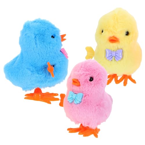 ifundom Baby-hühnchen-aufziehspielzeug 3 Stück Springendes Küken Spielzeug Für Jungen Und Mädchen Sicher Zufällige Farbe von ifundom