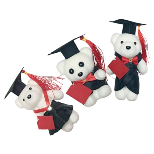 ifundom 3 Stück Bärenpuppe Absolvent Vorschule Kleiner Bär Abschlussbär Dekoration Abschluss Kindergarten Glückwunsch Absolvent Tierpuppe Absolvent Bär Absolvent Schaumstoff von ifundom