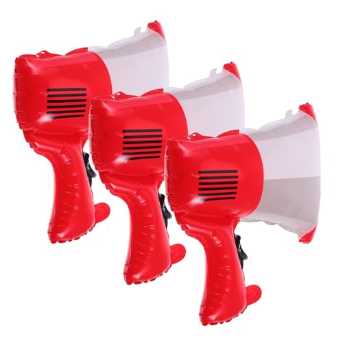 ifundom 3 Stück Feuerwehr Ballons Bullhorn Ballons für Feuerwehr Themengeburtstagsfeiern Partydekoration für Kinderveranstaltungen von ifundom