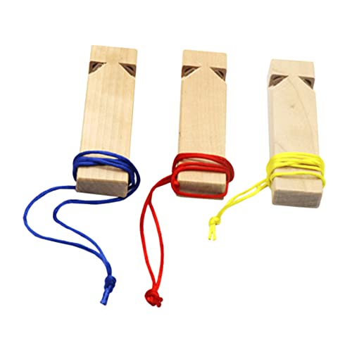 ifundom 3 Stück Holz Pfeifen Kreative Spielzeuge für Musikalische für Geburtstagsfeiern und Lernspiele Robuste Holzqualität für Lange Spielzeiten Zufällige Farbe Zufällige Farbe von ifundom