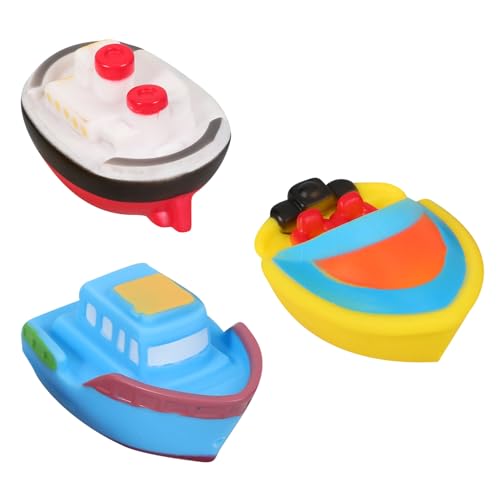 ifundom 3 Stück Kleinkind-duschspielzeug, Boot-förmiges Spielzeug, Badespielzeug, Vinyl, Quietschendes Duschspielzeug ifundom 3 Stück Kleinkind-duschspielzeug, Boot-förmiges Spielzeug, Badespielzeug, Vinyl, Quietschendes Duschspielzeug von ifundom