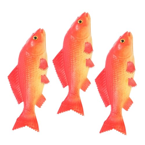 ifundom 3 Stück Künstlicher Fisch Simulationstiermodell Pu Tiermodell Pu Gefälschter Fisch Realistische Simulationsfischmodell Realistische Fischmodelle Aquariumzubehör Tierfiguren von ifundom