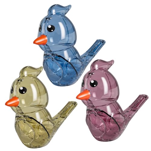 ifundom 3 Stück Pfeifenspielzeug Ringer Con Crawly Buzzer Vogel Elektrische Matte Entensensor Cartoon Vogelpfeifen Musikinstrument Pfeifen Wind Warbling Kunststoff von ifundom