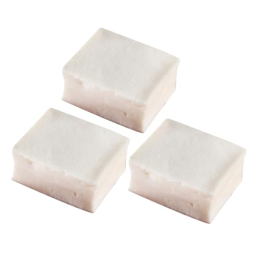 ifundom 3 Stück Realistische Tofu-Modell-Ornamente, Tofu-Form, Schmuck, Gefälschte Tofu-Dekoration von ifundom