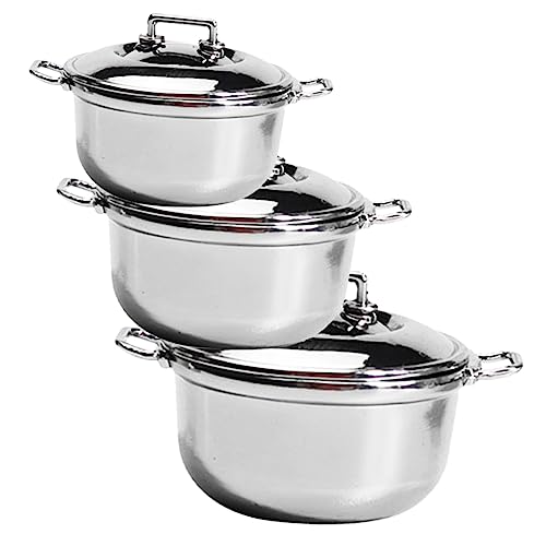 ifundom 3 Stück Simulierter Suppentopf küchenspielzeug für Kitchen Toys for 1/12 Miniaturmöbel Mini-Kochtopf Mini-Küchenmodell Mini-Kocher dekorative Simulationstöpfe Legierung ifundom 3 Stück Simulierter Suppentopf küchenspielzeug für Kitchen Toys for 1/12 Miniaturmöbel Mini-Kochtopf Mini-Küchenmodell Mini-Kocher dekorative Simulationstöpfe Legierung von ifundom