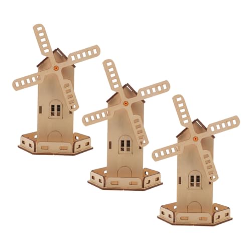 ifundom 3 Stück Solar Windmühle Modell 3D-konstruktionsspielzeug Stem Windmill Kit Stem-wissenschafts-kit Handgemachtes Puzzle -kit Solarbetriebenes Spielzeugset Bastelmodell Hölzern Beige ifundom 3 Stück Solar Windmühle Modell 3D-konstruktionsspielzeug Stem Windmill Kit Stem-wissenschafts-kit Handgemachtes Puzzle -kit Solarbetriebenes Spielzeugset Bastelmodell Hölzern Beige von ifundom