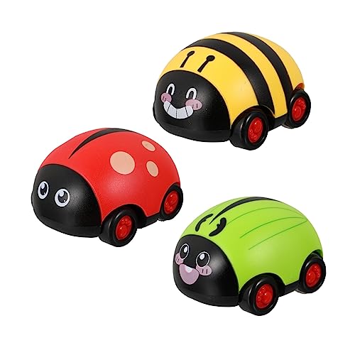 ifundom 3 Stück Teiliges Auto Beetle Form Inertial Auto mit Reibungsantrieb Langlebig Sicher Abgerundet für Outdoor Spiel Hand Auge Koordination von ifundom