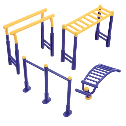 ifundom 3stücke Teiliges Miniatur-Gym-Set Plastisches Fitnessgeräte-Modell Für Puppenhäuser Kompakte Spielzeug-zubehörteile Für Kreative Spielwelten Und DIY-projekte von ifundom