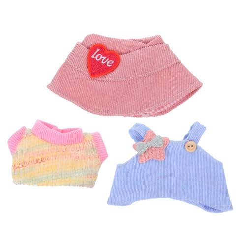 ifundom 3 Stück Teiliges Puppenkleider-Set mit Herzmütze T-Shirt und Latzhose Niedliche für Rollenspiel und Puppenhaus-kostüm Einfach Anzuziehen und Vielseitig Einsetzbar ifundom 3 Stück Teiliges Puppenkleider-Set mit Herzmütze T-Shirt und Latzhose Niedliche für Rollenspiel und Puppenhaus-kostüm Einfach Anzuziehen und Vielseitig Einsetzbar von ifundom