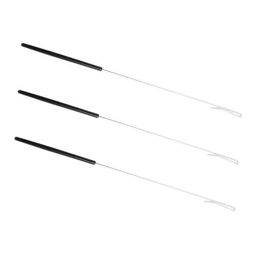 ifundom 3 Stück Teiliges Puppensteuerstab Edelstahl Ergonomische Handgriff-puppenstäbe für Präzise Bewegungssteuerung Geeignet für Handpuppen Pädagogische Aufführungen und Unterhaltung von ifundom