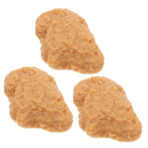 ifundom 3 Stück Teiliges Realistisches Hähnchen Nugget Modell aus PVC Wiederverwendbare Küchen Dekoration und Food Props für Party Restaurant und Fotografie ifundom 3 Stück Teiliges Realistisches Hähnchen Nugget Modell aus PVC Wiederverwendbare Küchen Dekoration und Food Props für Party Restaurant und Fotografie von ifundom