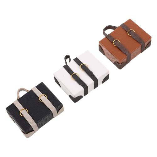 ifundom 3 Stück Vintage Puppenhaus Koffer aus Holz Dekorative Mini Reiseaccessoires in Creme Anthrazit Braun für Miniaturzimmer und Rollenspiel ifundom 3 Stück Vintage Puppenhaus Koffer aus Holz Dekorative Mini Reiseaccessoires in Creme Anthrazit Braun für Miniaturzimmer und Rollenspiel von ifundom