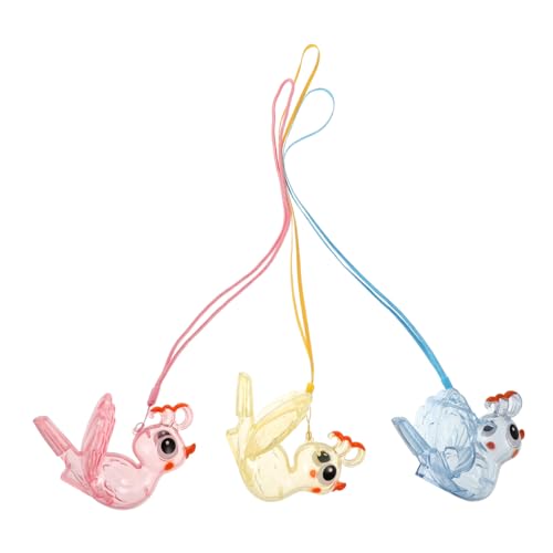 ifundom 3 Stück Vogelpfeifen mit Pfauenton Bunte Interaktive Tierklangspielzeuge Robuste Kleine Musikinstrumente für Jungen Mädchen Tragbar für Party und Outdoor-spielspaß von ifundom