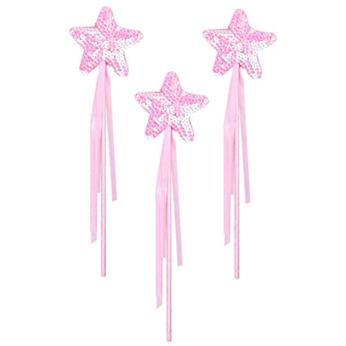 ifundom 3 Stück Zauberstab Fairy Wand für Toy for The Teachers hühner kinderspielzeuge Feenhaftes Schleife Stage Prop Neuheit Feenstab Plastik Rosa ifundom 3 Stück Zauberstab Fairy Wand für Toy for The Teachers hühner kinderspielzeuge Feenhaftes Schleife Stage Prop Neuheit Feenstab Plastik Rosa von ifundom