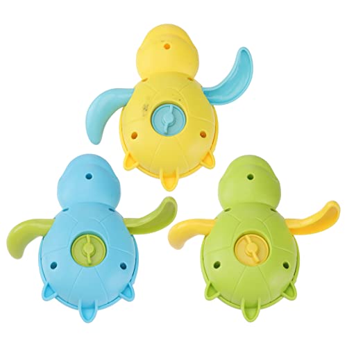 ifundom 3 Stücke Kinder Schildkröte Badewanne Wind-up Spielzeug Wasserspielzeug (sortierte Farbe) von ifundom