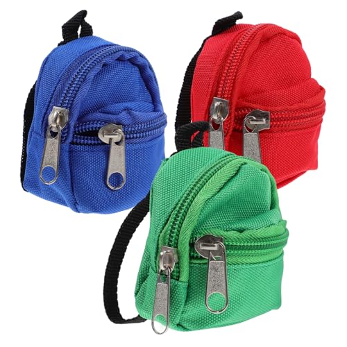 ifundom Winziger Puppenrucksack Mini-Rucksack Spielzeug-Set 3-teilig Mini-Schultasche Ornamente Szenendekoration ifundom Winziger Puppenrucksack Mini-Rucksack Spielzeug-Set 3-teilig Mini-Schultasche Ornamente Szenendekoration von ifundom