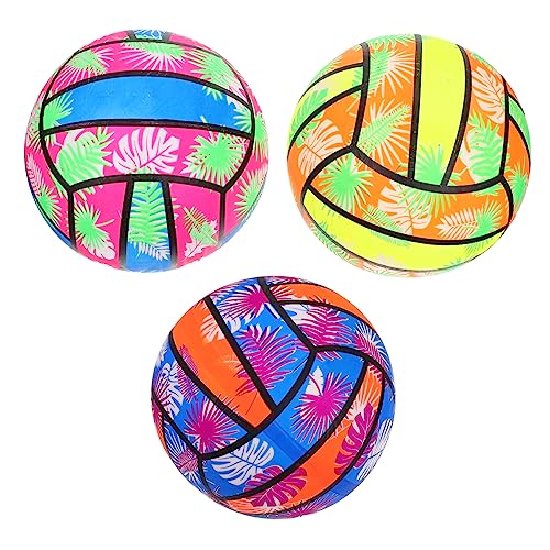 ifundom 3 Stücke der Ball aufblasbarer Beachvolleyball Sport aufblasbarer Volleyball Korb für kinderspielzeug aufblasbare Billardkugeln Wasserspiel-Volleyballspielzeug PVC von ifundom