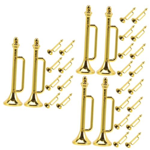ifundom 30 STK Musikinstrumentenmodell Musical Instruments Spielzeug für Kinder Miniatur-Trompeten-Requisite Miniatur-Saxophon winzig Horn Wohnkultur Miniatur-Musikinstrumente Haushalt von ifundom